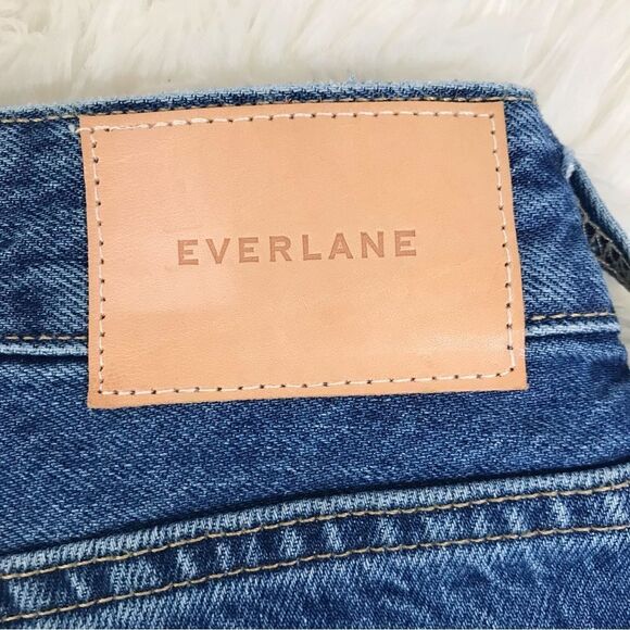 New EVERLANE The Curvy 90s Cheeky Straight Jean Button Fly Organic Cotton Sz 25 - Picture 10 of 12